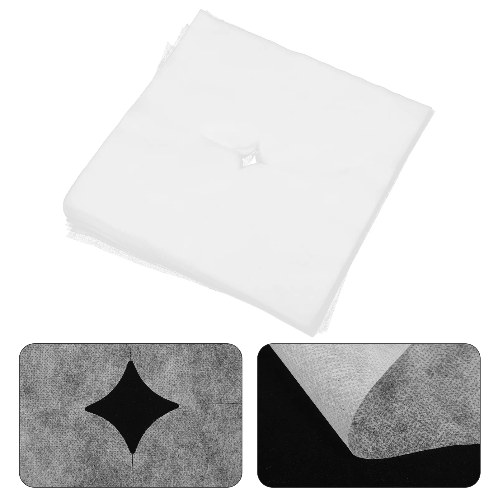 

100pcs Disposable Covers Massage Headrest Cushion Soft Nonwoven Salon Accessories Comfortable Pillow