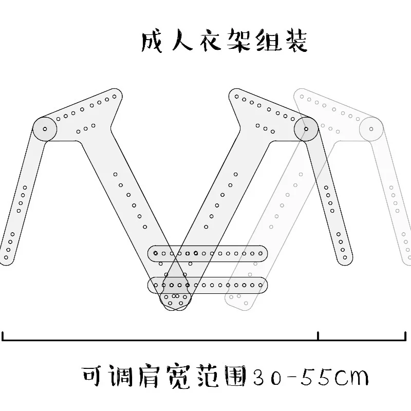 

Invisible hanger white background picture props Transparent acrylic hanging shot special shooting props