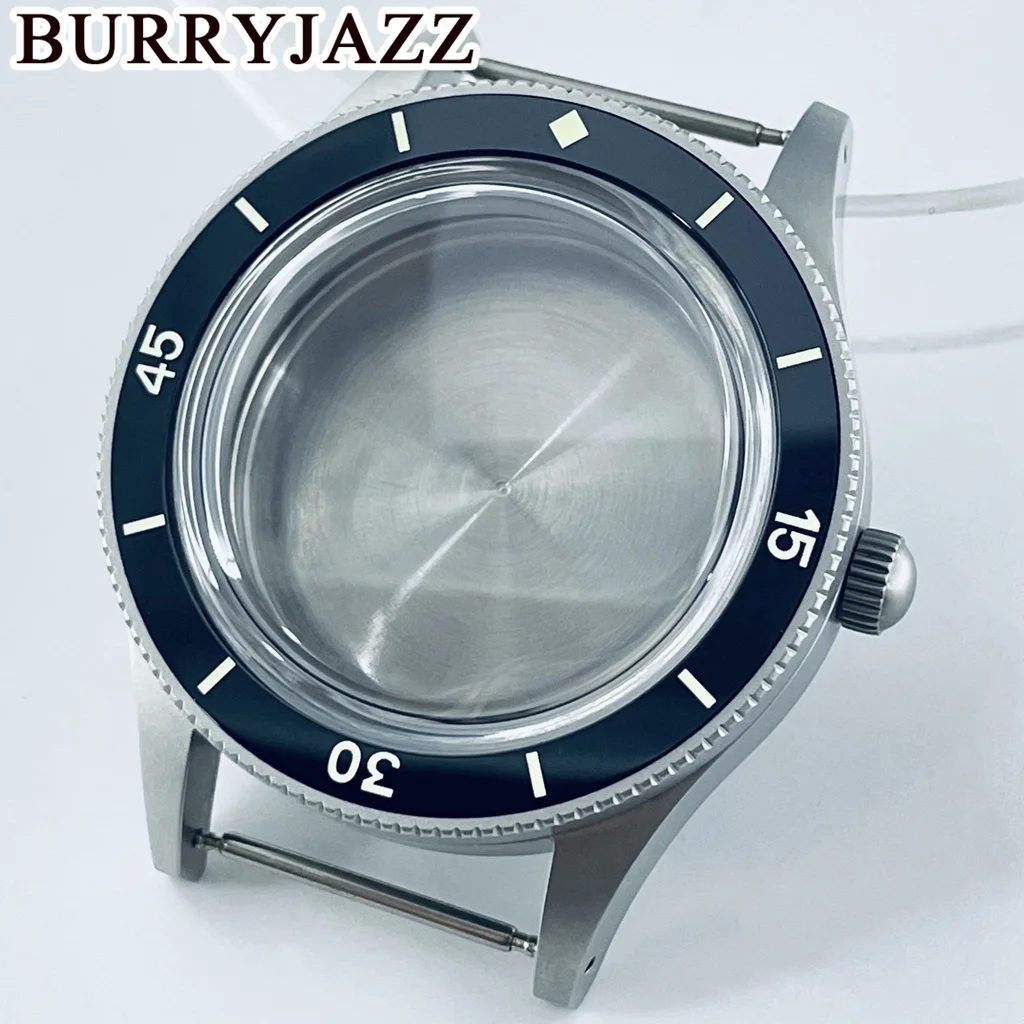 

BURRYJAZZ 40mm Retro Domed NH35 NH36 NH34 ETA2824 PT5000 Watch Case With Sapphire Crystal Luminous Ceramics Bezel