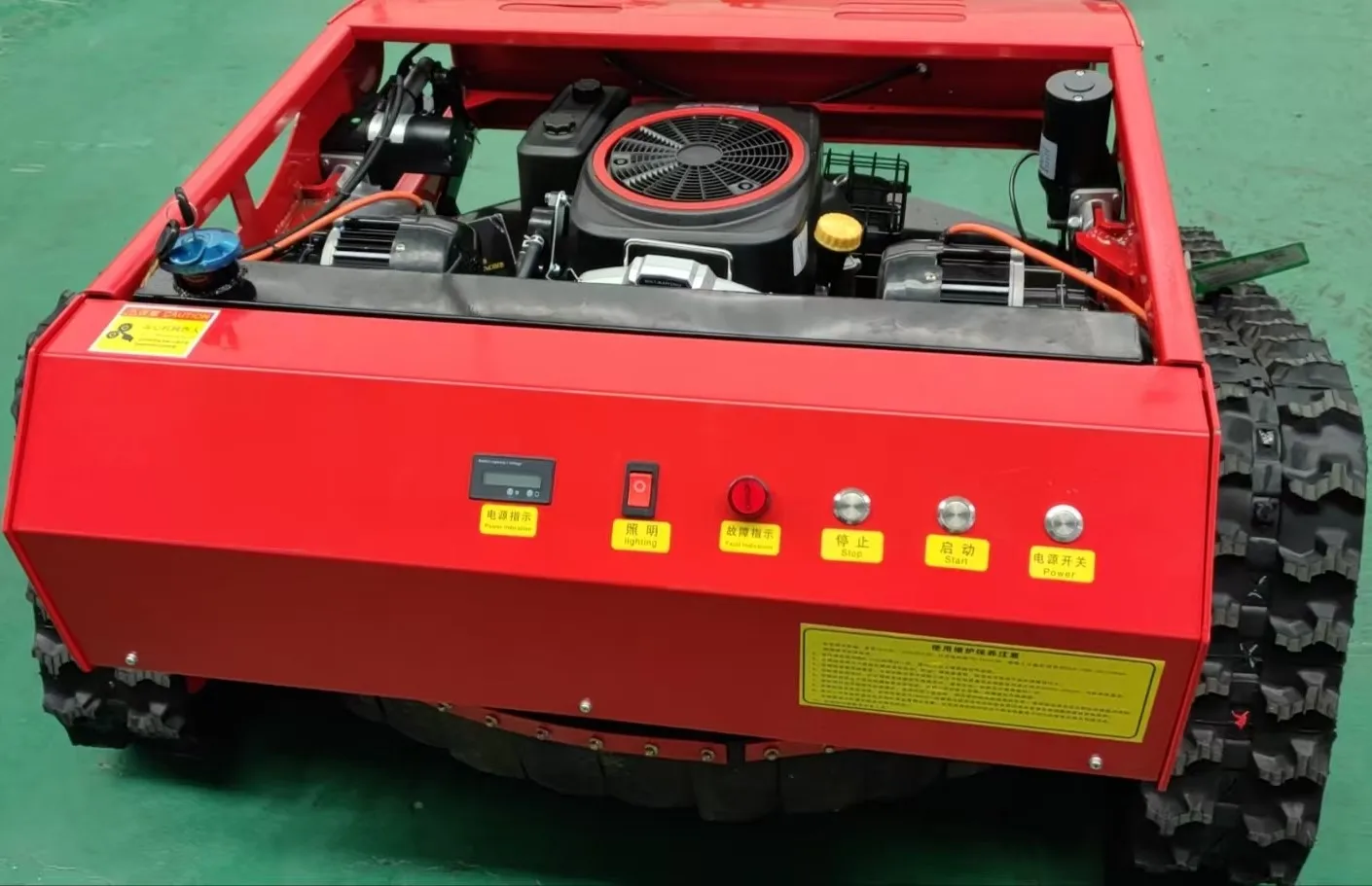 Automatic Mini Power Weeder Machine Tracked Remote-Controlled Robotic Lawnmower Grass Cutting Equipment