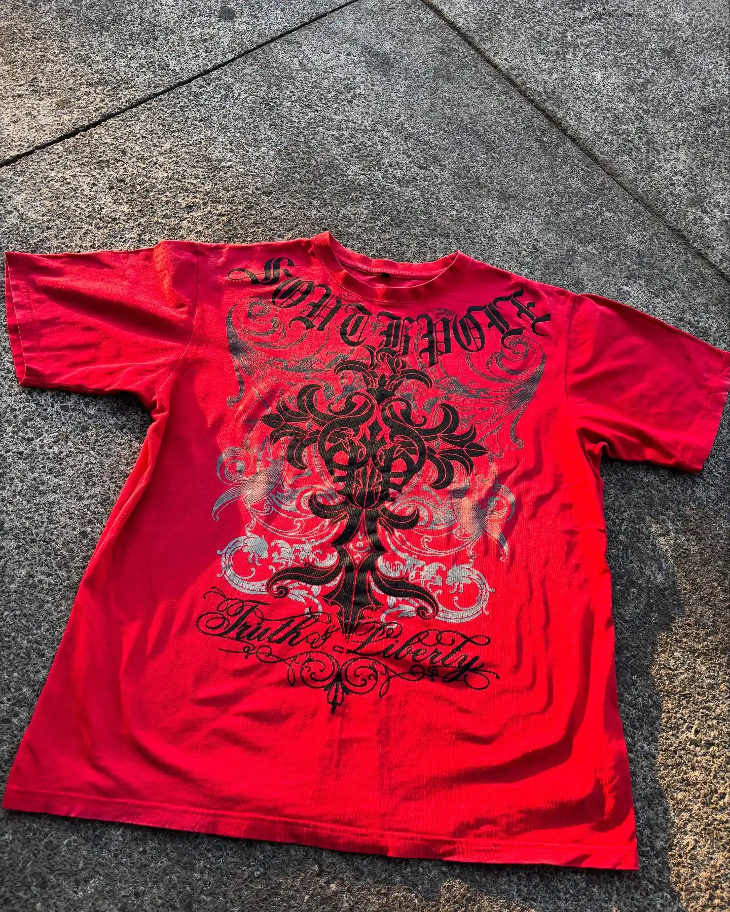 South pole High Street men Short Sleeve Y2K Graphic Print Oversized T Shirt Harajuku Gothic Round Neck Cotton Short Sleeve Tops