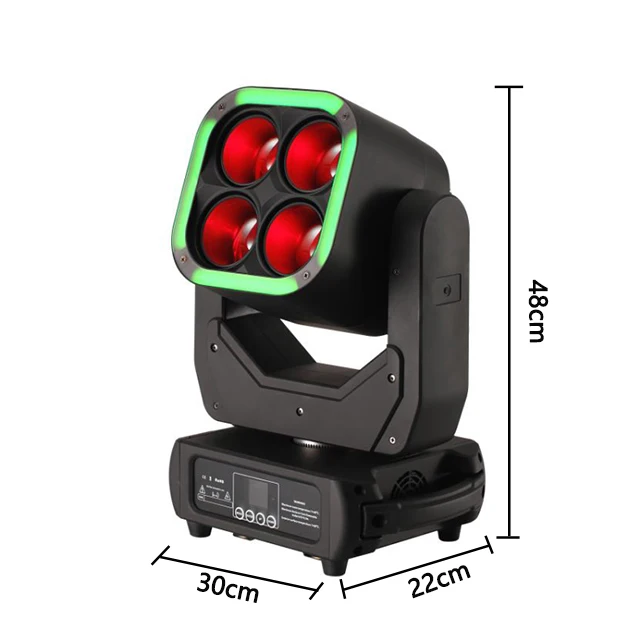 Professional Stage Lighting Moving Head Light RGBW 4IN1 4x60w Zoom LED Beam For Home Party DJ Disco Show