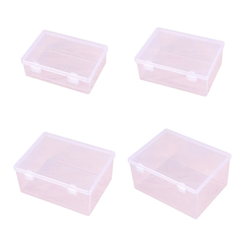 

Transparent Storage Box Multi-function Display Case Plastic Jewelry Storage Box with Lid Visible Storage for-Home-Office