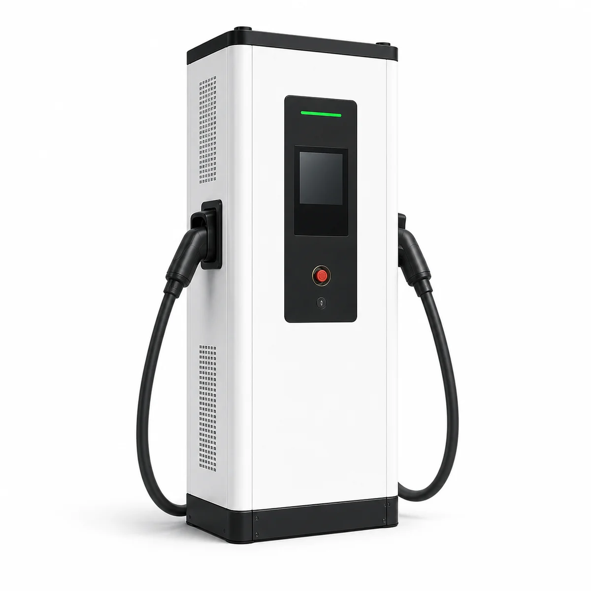 40kW DC Fast EV Charger Dual CCS2  IEC 61851 Compact EV Charging Station OCPP 4G for Urban Street City Center Parking Lot