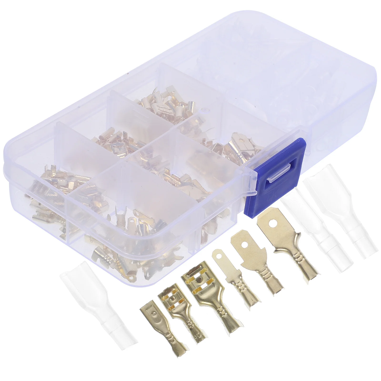 

1Set Crimp Connector Kit Spade Terminal Set for Automotive Household Appliance Repair Semi-Insulated Quick Splice Wire