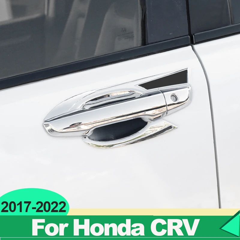 For Honda CRV CR-V 2017 2018 2019 2020 2021 2022 5th ABS Car Exterior Door Handle Covers Trim Modify Frame Stickers Accessories