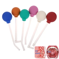 Tubo de vidrio largo de 15 °/90 °, herramienta de eliminación de piedra, bola de succión, limpieza de estilo Manual, herramienta para el cuidado de la boca, refresca el aliento, 1 piezas