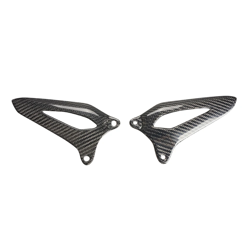 Fit For Triumph Speed Triple 1200RS 1200RR 2021 2022 2023 2024 Carbon Fiber Motorcycle Accessories Heel Guard Plates Foot Rests
