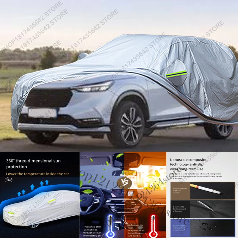 Full Car Cover Compatible with Honda HR-V Vezel 2022-2025 All-Weather Sun Rain UV Dust Proof Rain Outdoor Indoor Protect
