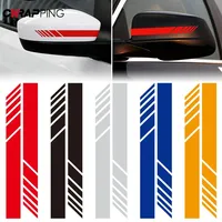 Car Stripe Stickers Rearview Mirror Reflective Vinyl Decals Decoration Fashion Styling Waterproof Sticker Exterior Accessories