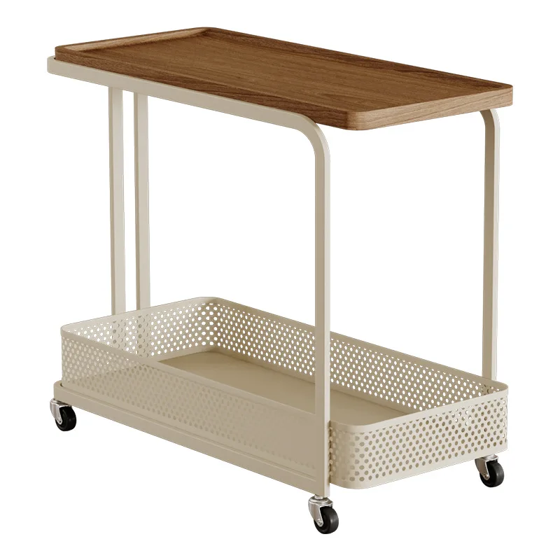 Movable side table, living room, sofa, side cabinet, household small coffee table storage trolley