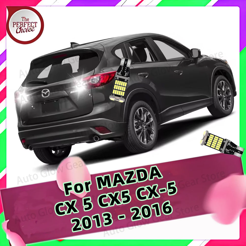 

2Pcs For MAZDA CX 5 CX5 CX-5 2013 2014 2015 2016 LED Exterior Reverse Lamp Bulb Backup Back Up Light Canbus No Error