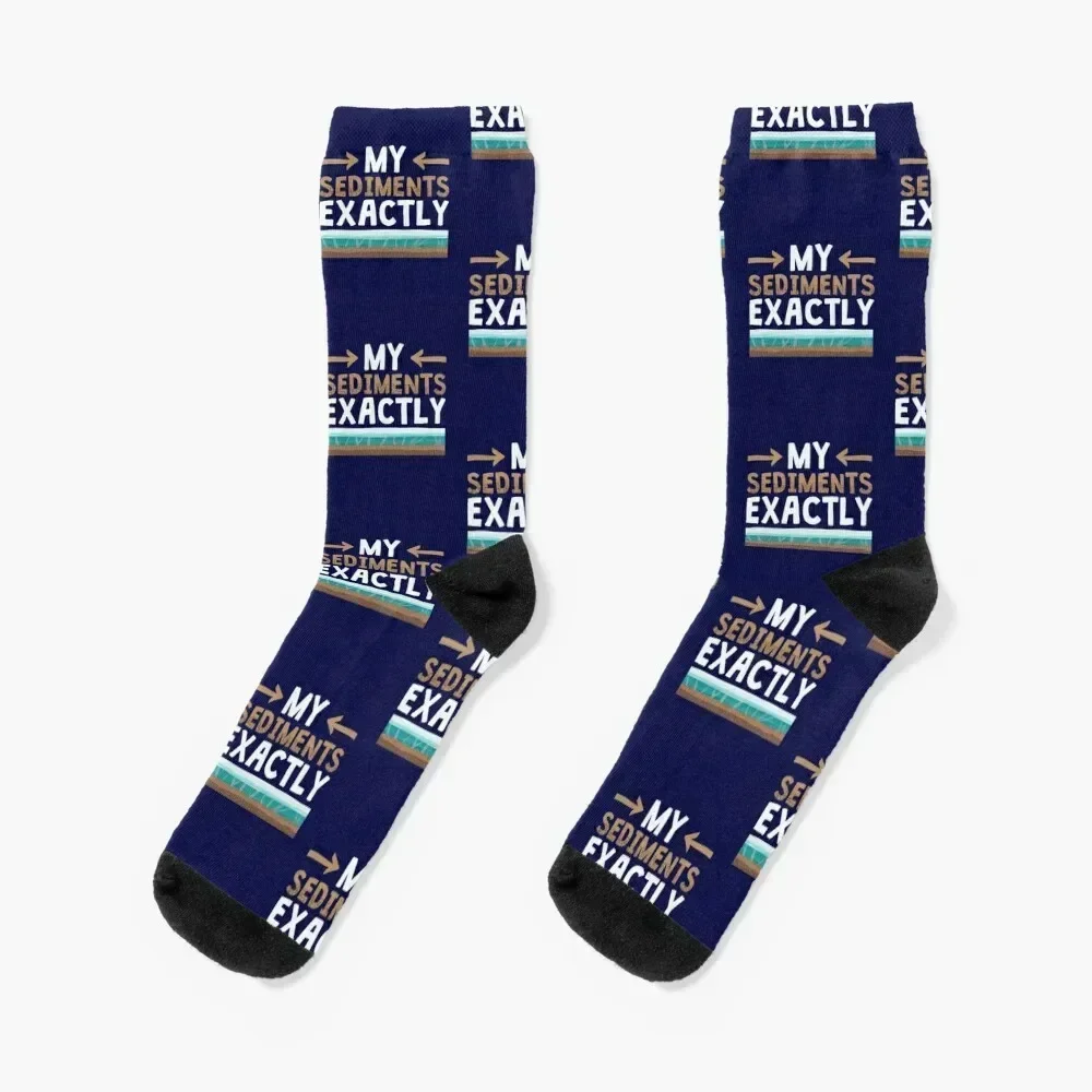 Geology My Sediments Exactly Geologist Socks Climbing happy kawaii summer Designer Man Socks Women's