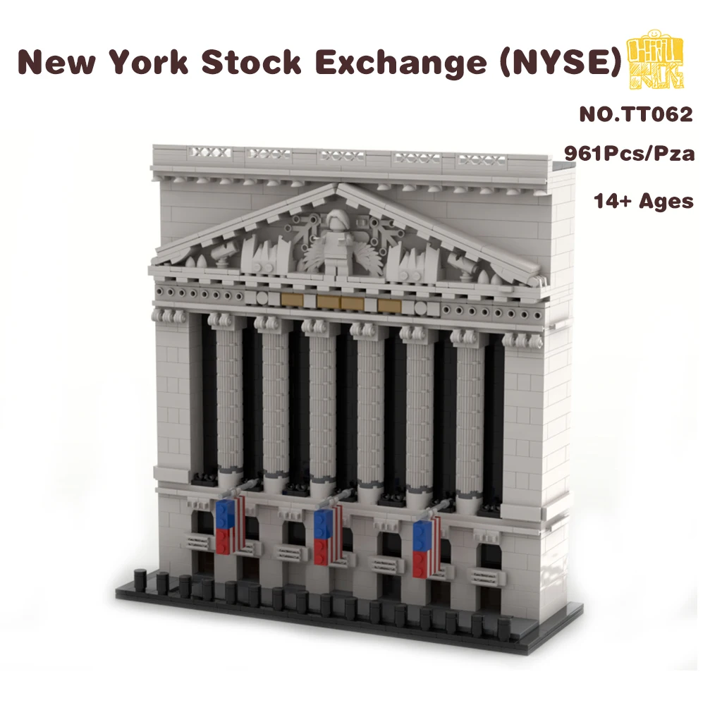 

MOC-TT062 New York Stock Exchange (NYSE) Model With PDF Drawings Building Blocks Bricks DIY Toys Birthday Christmas Gifts