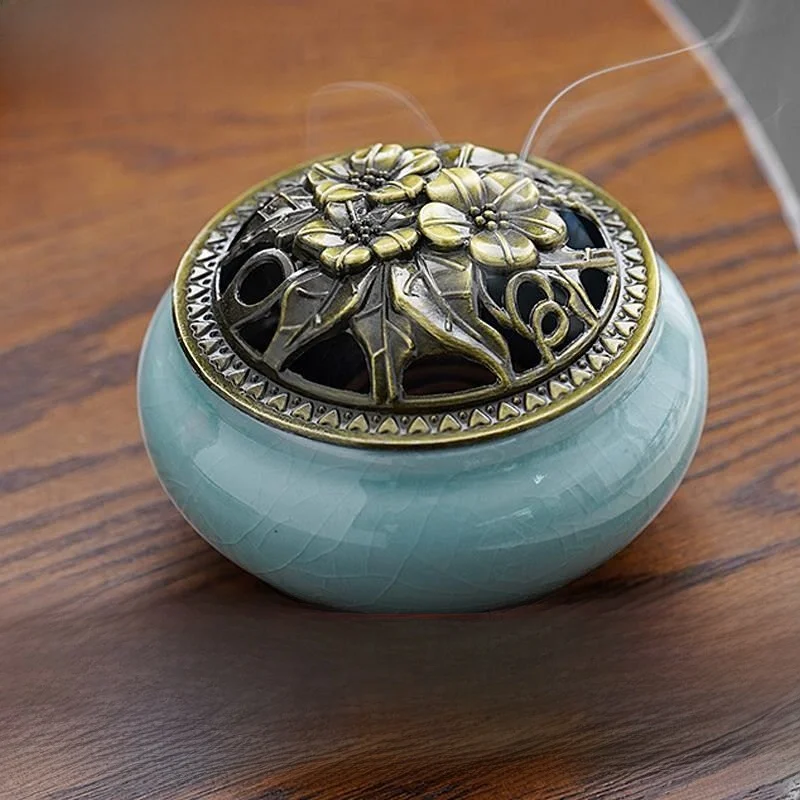 

Новая медная курильница Cerc для дома, для использования в помещении, для благовоний, сандалового дерева, моксибусции, от комаров, для чистых ароматических свечей Artia