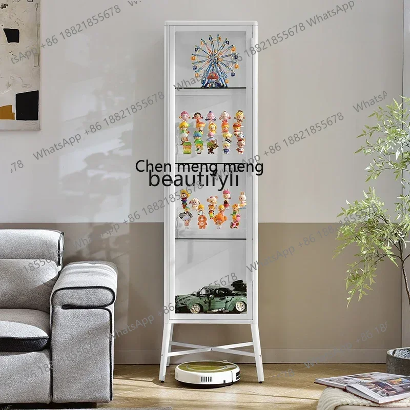 xx1Display cabinet 1.9 meters heightened version toy ornament display cabinet building block storage glass cabinet