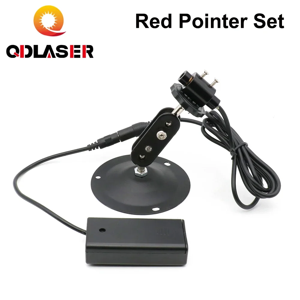 

QDLASER Red Laser Locator Red Dot Beam Marking Focusable Laser Diode Module +Battery Case+mount For marking machine