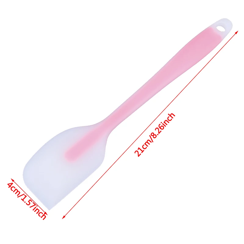 Food Grade Silicone Small Cake Scraper Square Headed Shovel Household Kitchen Utensils Baking Tool T-shaped Shovel