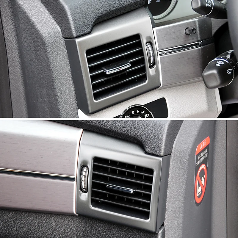 Console Air Condition Vent Side Outlet Frame Carbon Pattern Decoration Trim For Mercedes Benz GLK X204 2008-2012 Car Accessories