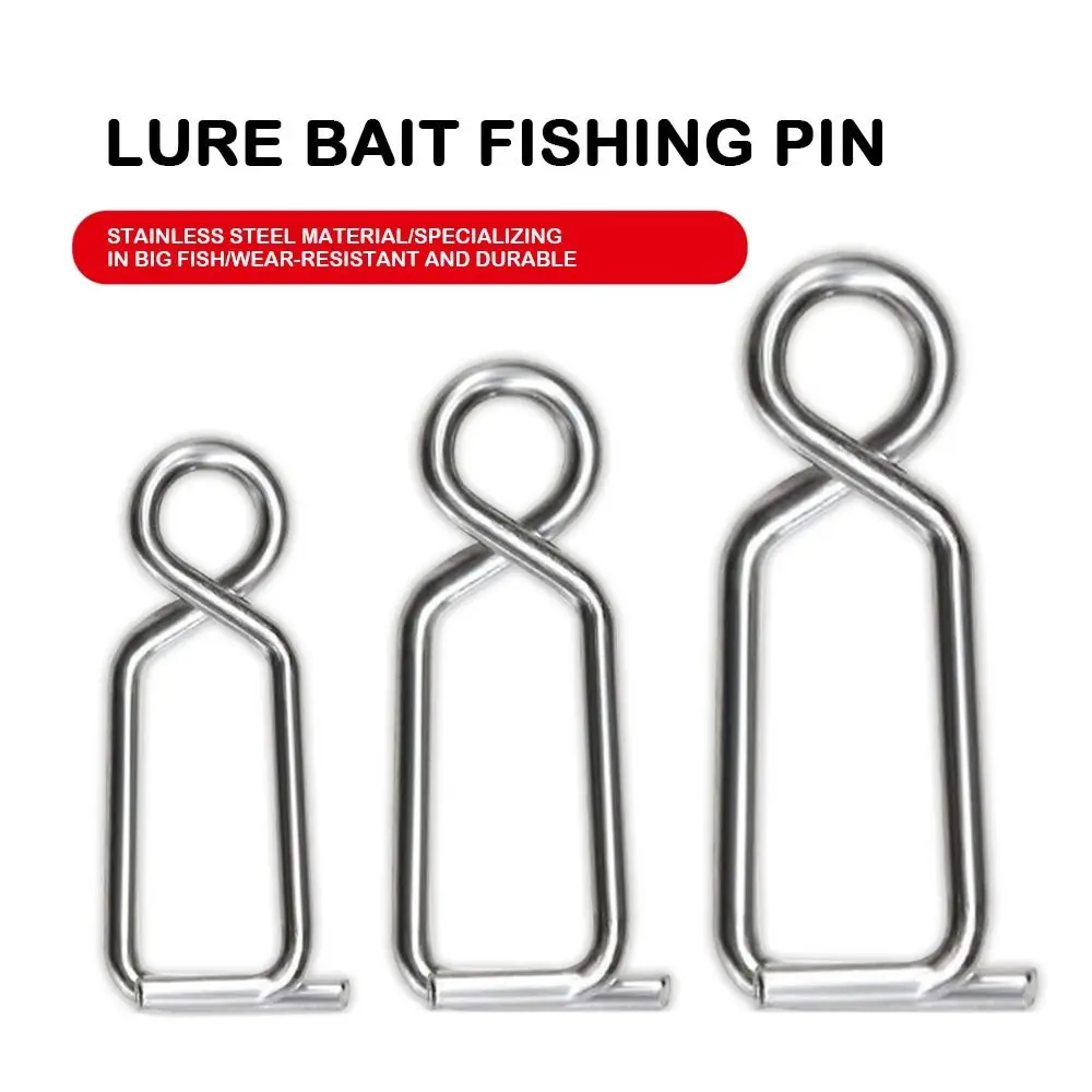 Mecanismo de presión de acero inoxidable con broche de calamar de tamaño de 10mm, anzuelo de plantilla Tataki de perla, diseño de cambio rápido, broche de gambas para pesca en agua salada
