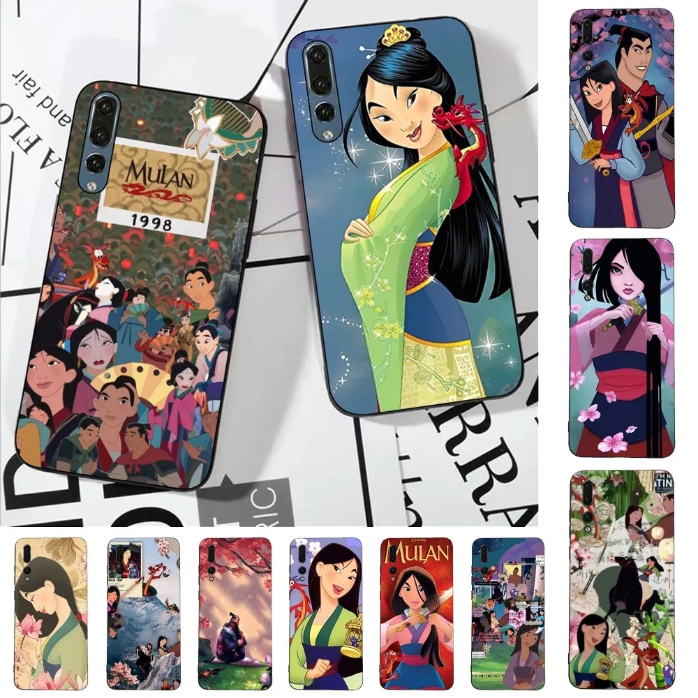 Disney Princess Mulan Phone Case For Huawei P 8 9 10 20 30 40 50 Pro Lite Psmart Honor 10 Lite 70 Mate 20lite