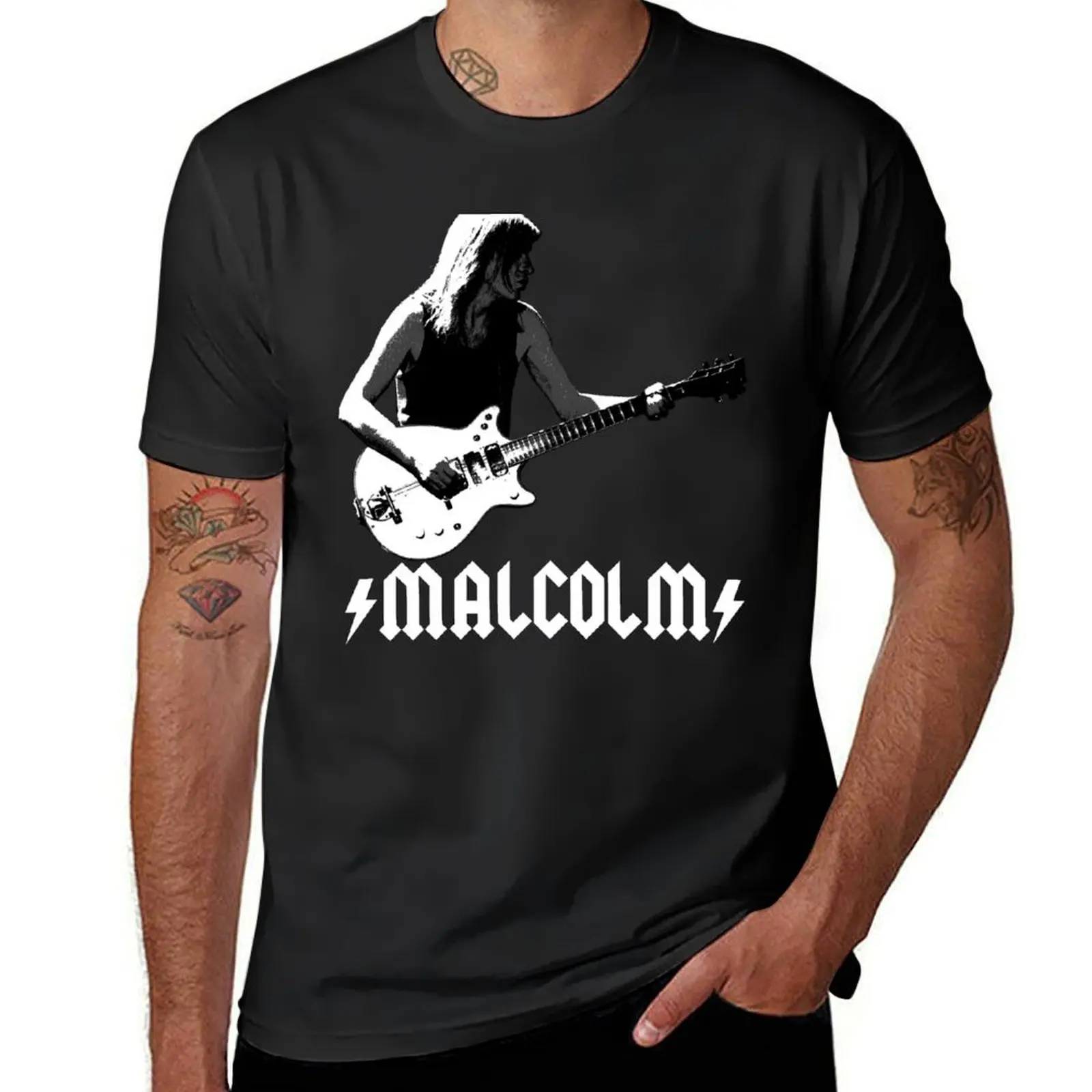 

Malcolm Young! T-Shirt summer clothes summer tops workout shirts for men