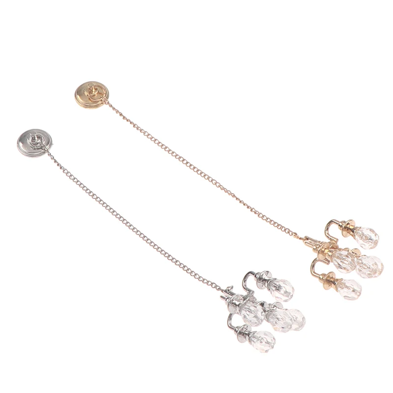 1:12 دمية مصغرة مصباح الثريا ضوء السقف الصغير لديكور بيت الدمية