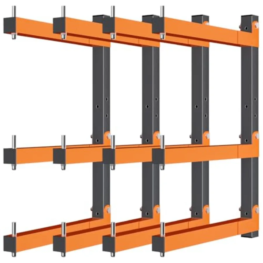 

Lumer Stora Rack Wall-Mounted Lumer Racks eavy Duty Wood Stora Rack wit 6-Level olds Up 720 LS Sturdy Folding Gara Wood Orgazer