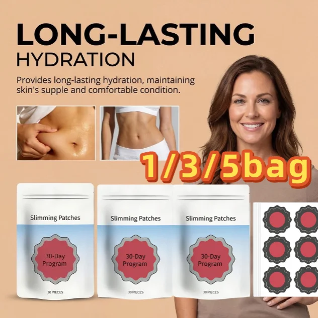 

30 Pieces Weight Control Aid Patch Promote Metabolic Balance Gentle Soothing Body Slimming Types 30-Day Program Slimming Patches