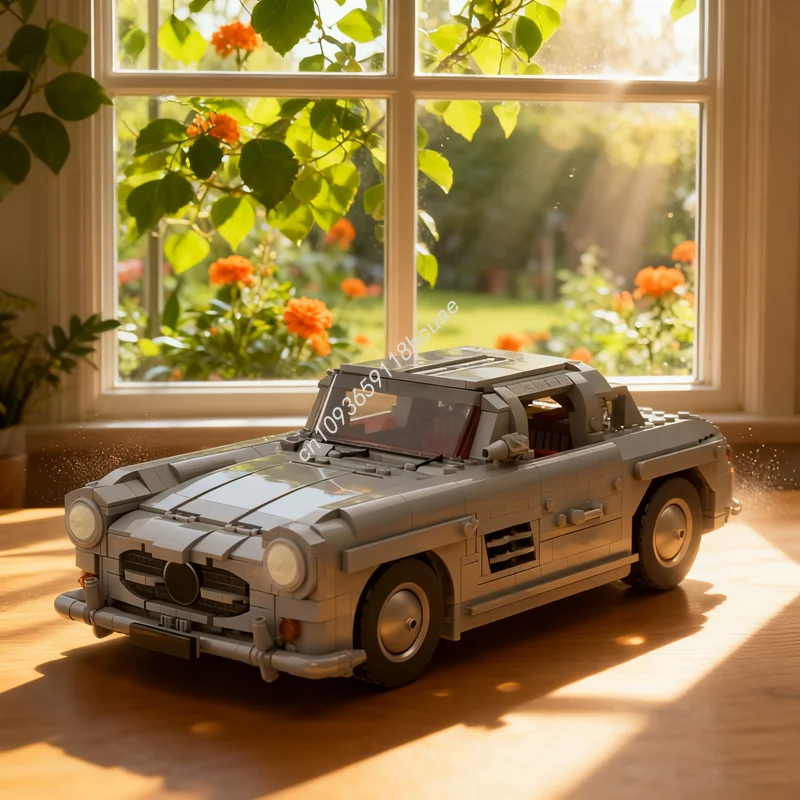

1703 шт. MOC Mercedes Benz Gullwing Iconsed Модель Строительные блоки Сборка Рождественский подарок Творческая идея Развивающая игрушка Дети