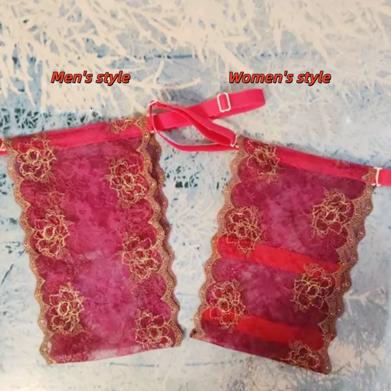 Men's Panties Sexy Sheer Lace Underwear Thong Soft Low-Rise Seamless Women's T-back Sexy Lingerie view 5