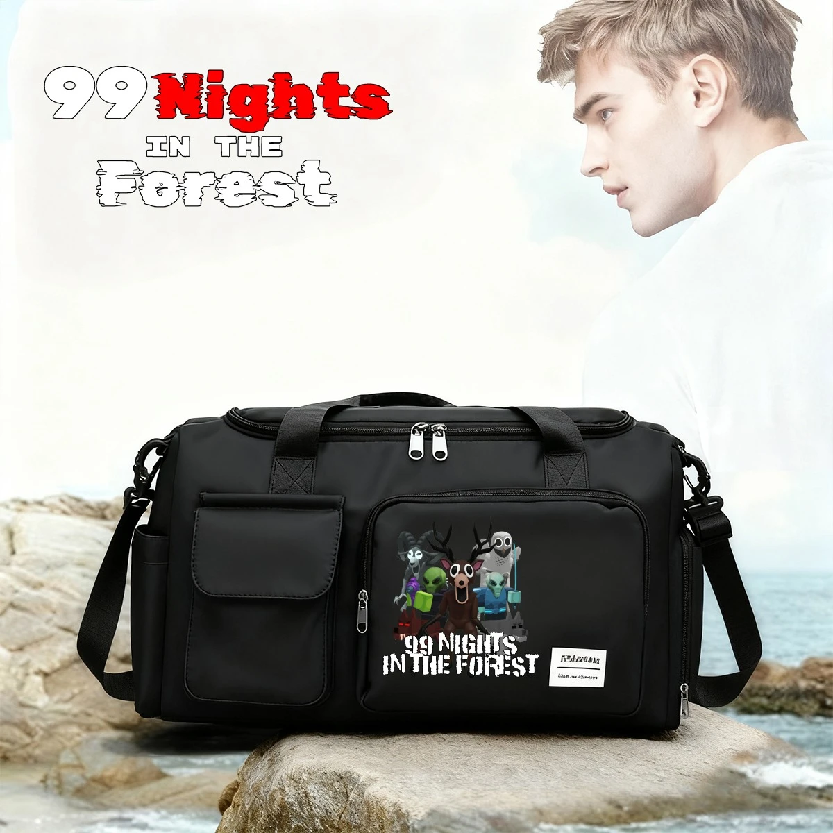 

Дорожная сумка 99-ночей в лесу, мужская и женская ручная кладь, спортивная сумка для фитнеса с отделением для сухого и влажного воздуха, дорожная посылка на короткие расстояния