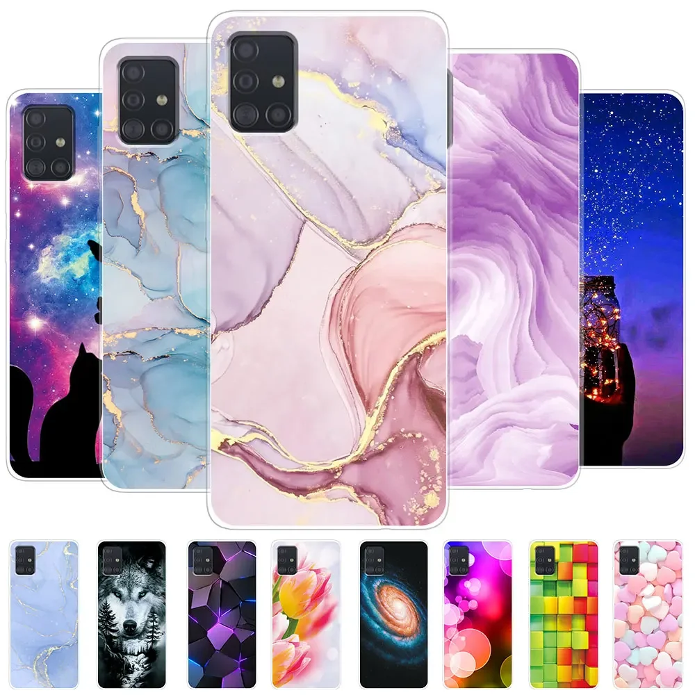 For Coque Samsung Galaxy A71 5G A51 5G Case Soft Silicone Back Case for Samsung A31 5G A51 Cover A 51 Shockproof case A71 Cover