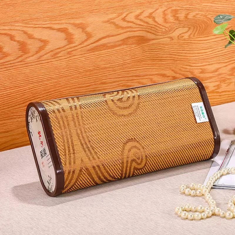 [ ] Woven Summer Bamboo Neck Protection Hollow Cool Pillow Rattan Cervical Pill