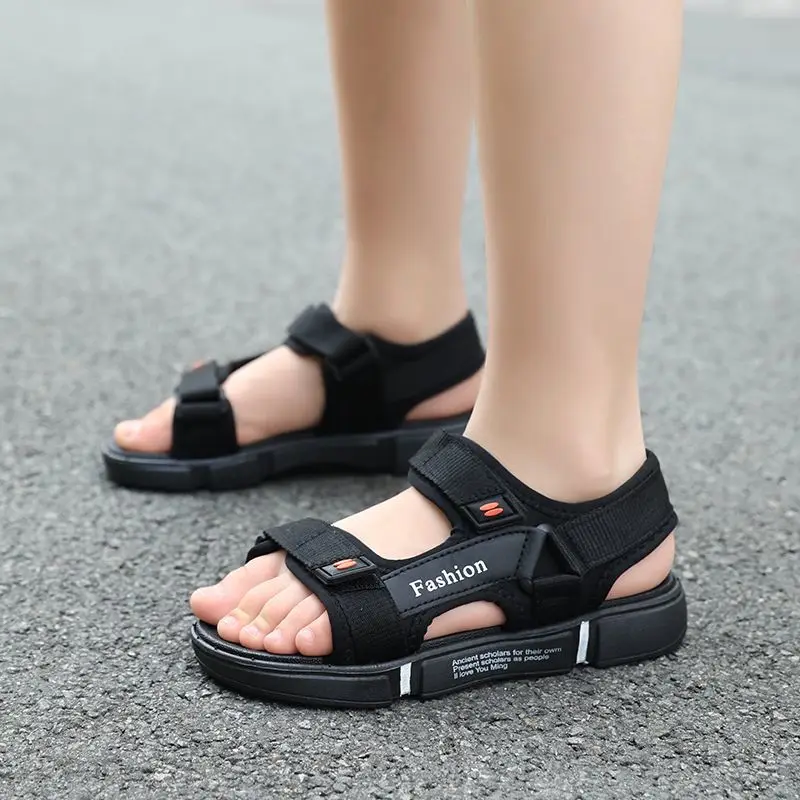 

Детские сандалии для мальчиков 2026: Новые летние спортивные нескользящие пляжные сандалии для малышей ​