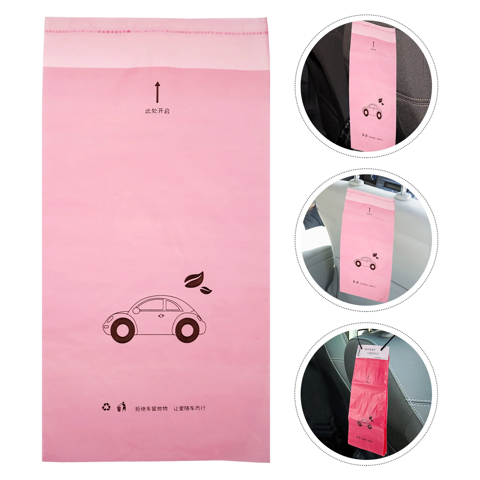 30 Pcs Garbage for Vehicles Auto Trash Car Mini Can Cans Outdoor Hanging Pe Plastic Bags Travel