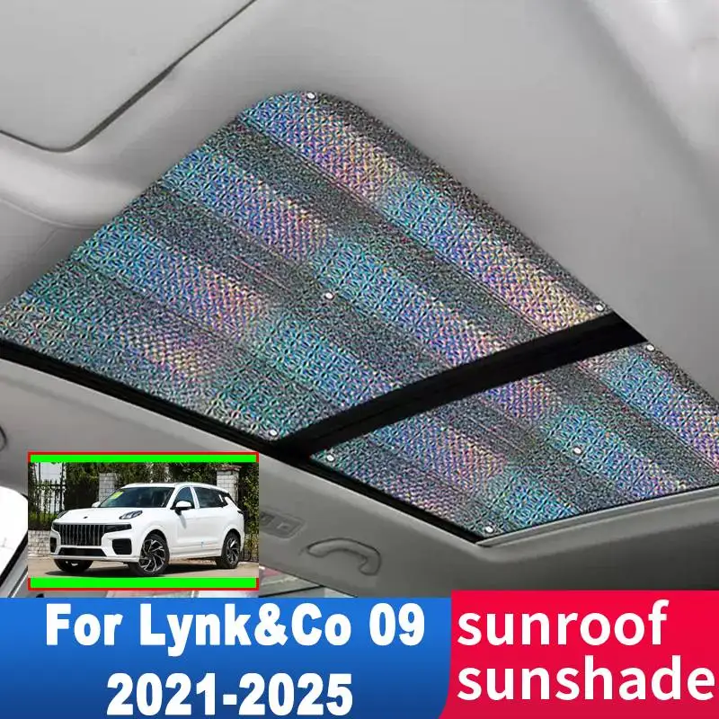 

Auto Sunroof Sunshade For Lynk&Co 09 2021-2025 2022 2023 2024 Accessories Roof Sunscreen Heat Insulation Sun Anti-UV Windscreen