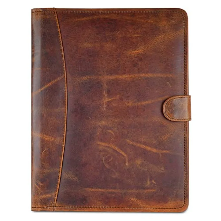 

Leather Padfolio Legal Pad Portfolio Organizer Handmade Executive Notebook Binder Heavy Duty Full Grain Cow Hide Resume Intervi