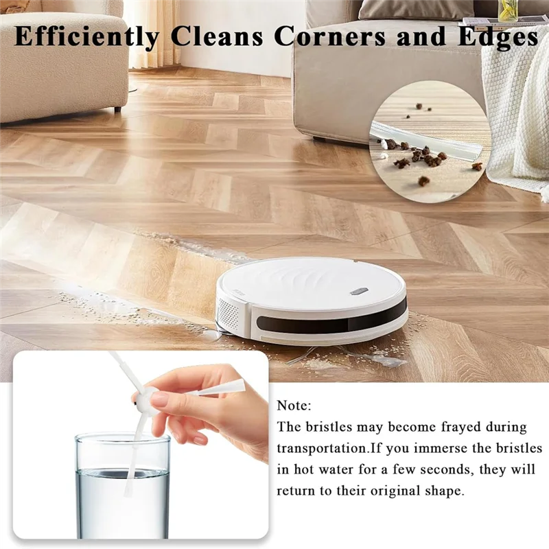قطع غيار لـ Roborock Qrevo Master/Qrevo Slim جهاز آلي لتنظيف الأتربة فرش جانبية رئيسية مرشحات HEPA وسادات ممسحة أكياس الغبار