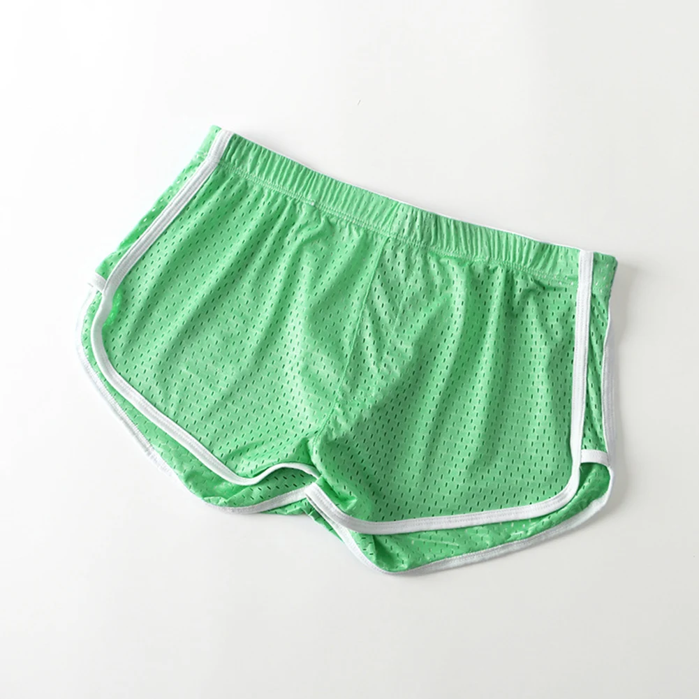 

Men Underwear Wearable As Outerwear Breathable Mesh Loose Boxers Shorts Fitness Boxer Briefs Sleeping Bottoms