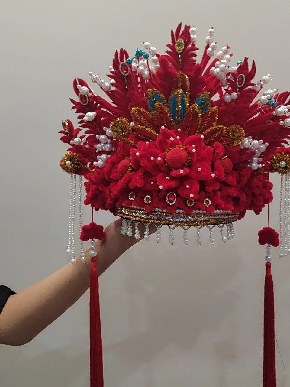 original-handmade-phoenix-crown-shaped-diy-material-kit-traditional-opera-hanfu-headwear-craft-twisted-rods-ancient-style