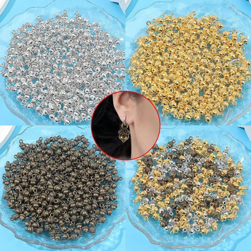 11/34/68pcs Multi-color Autumn Winter Harvest Festival Nut Shaped Pendant, DIY Necklaces Earrings, Valentine's Day Accessories