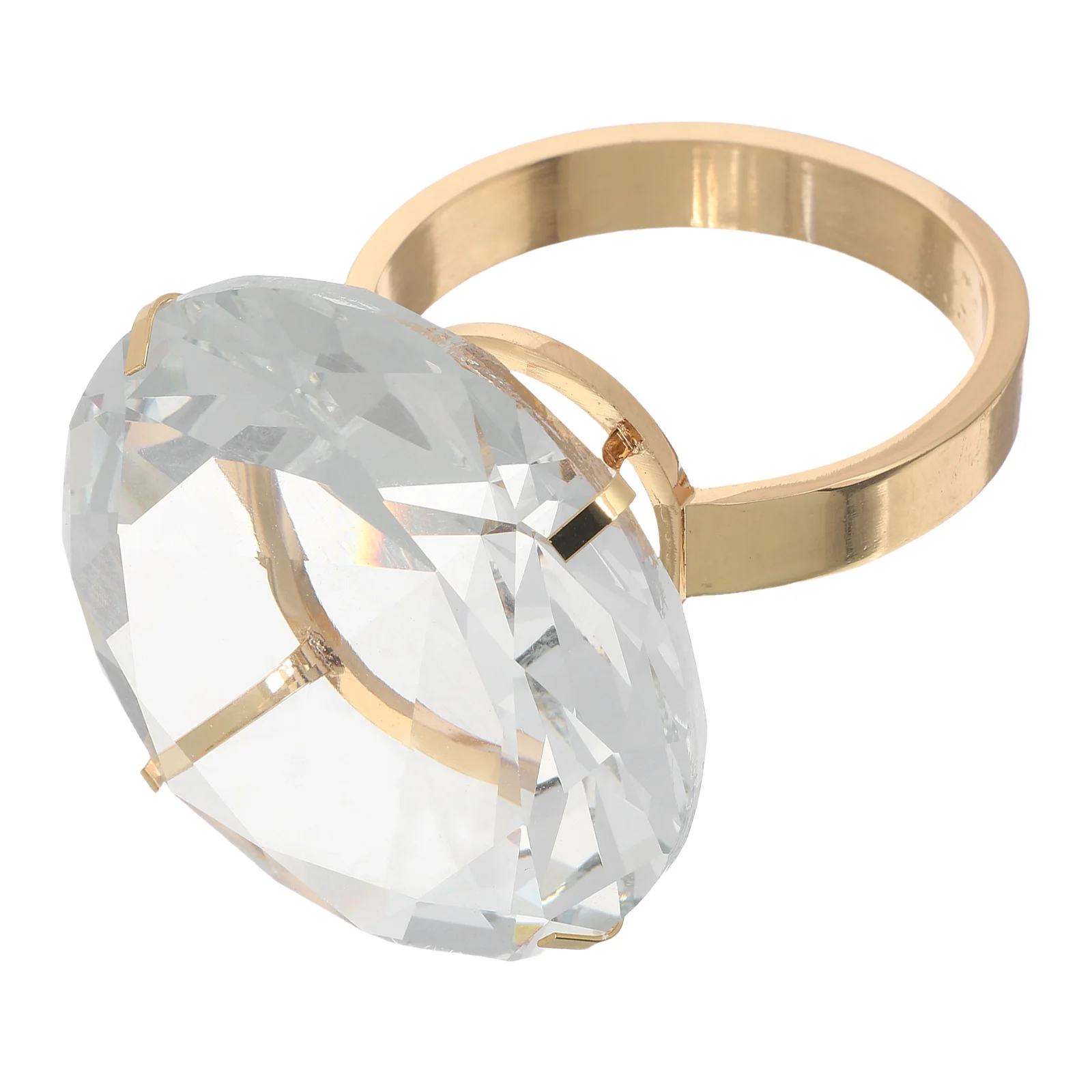 

Anniversary Party Ring Props Engagement Ornament Simulated Rings Fake for Women