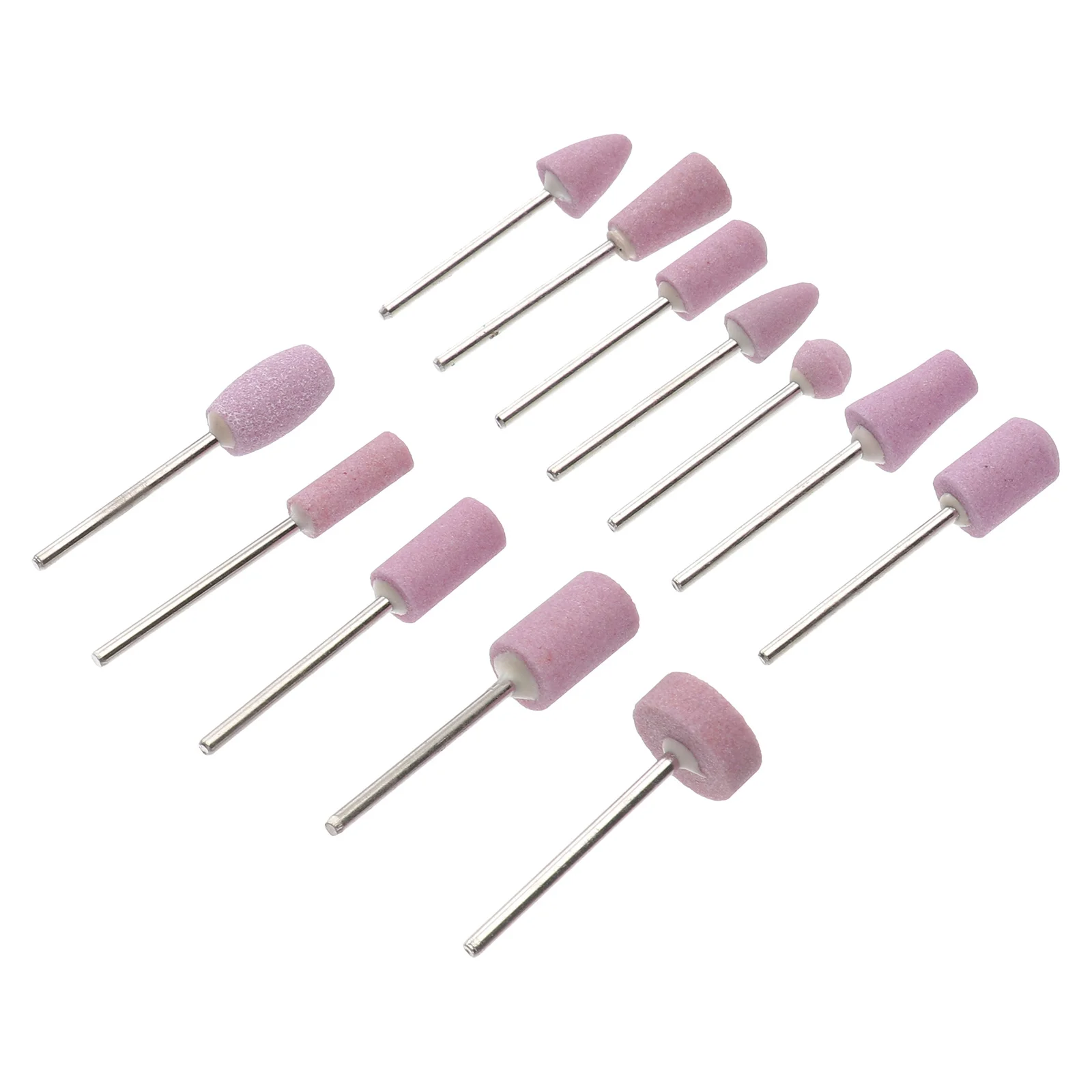 Set di punte per trapano elettrico per unghie 12 in 1 teste di macinazione per manicure per unghie artificiali naturali kit di strumenti per la pulizia delle cuticole salone