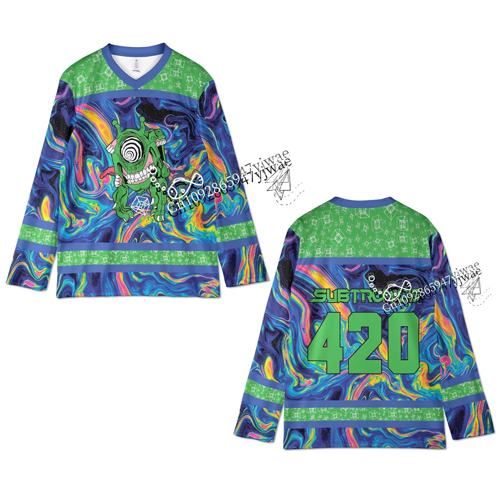 DJ Subtronics 2026 Fibonacci Musikfestival Trikots Monster Hockey Shirt Atmungsaktive Streetwear Oberteile Herren Damen T-Shirt Tee – Detail 5
