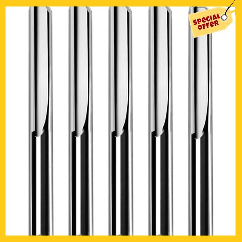 5Pcs/Lot 6X32mm Two Flutes Straight Router Bits For Wood CNC Straight Engraving Cutters Carbide Endmills Cutting Mil