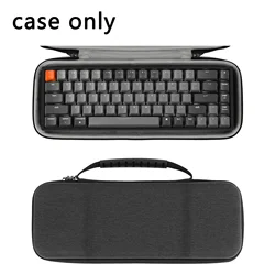 Geekria 65% Keyboard Case for Keychron k6,Hard EVA Waterproof Carrying Bag Compact Mechanical Gaming Portable Keyboard (Black)