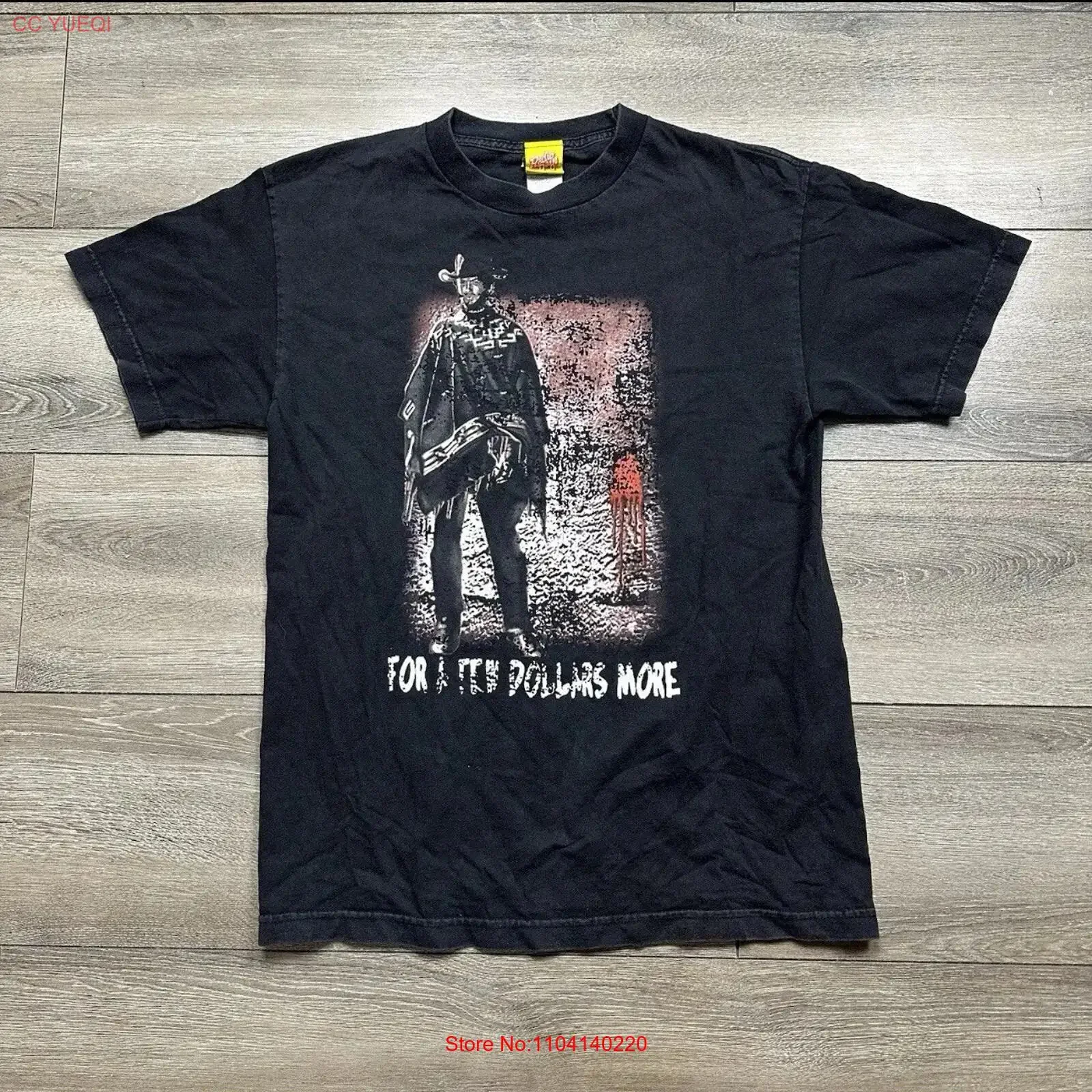 Vintage Clint Eastwood Gunslinger T Shirt Mens Size M Movie Sergio Leone Promo vintage Washed Casual streetwear Unisex