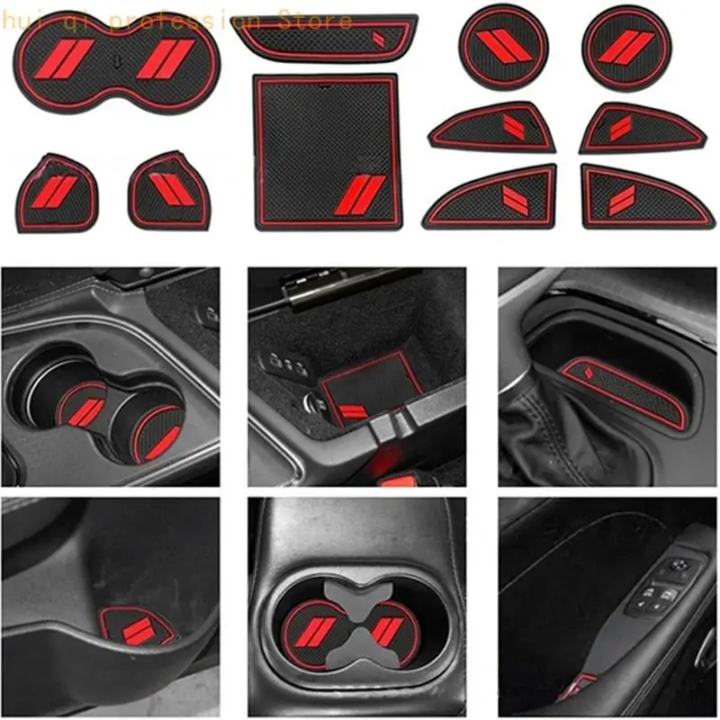 Textured Car Storage Liners with Rubber Construction for Auto Routine Cleaning H8WE