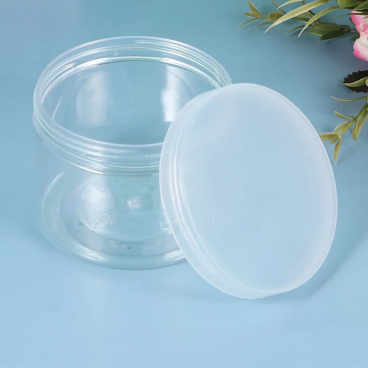 8Pcs Storage Jars Plastic Empty Makeup Containers Clear Portable Small Sample Dispensers for Cream Powder
